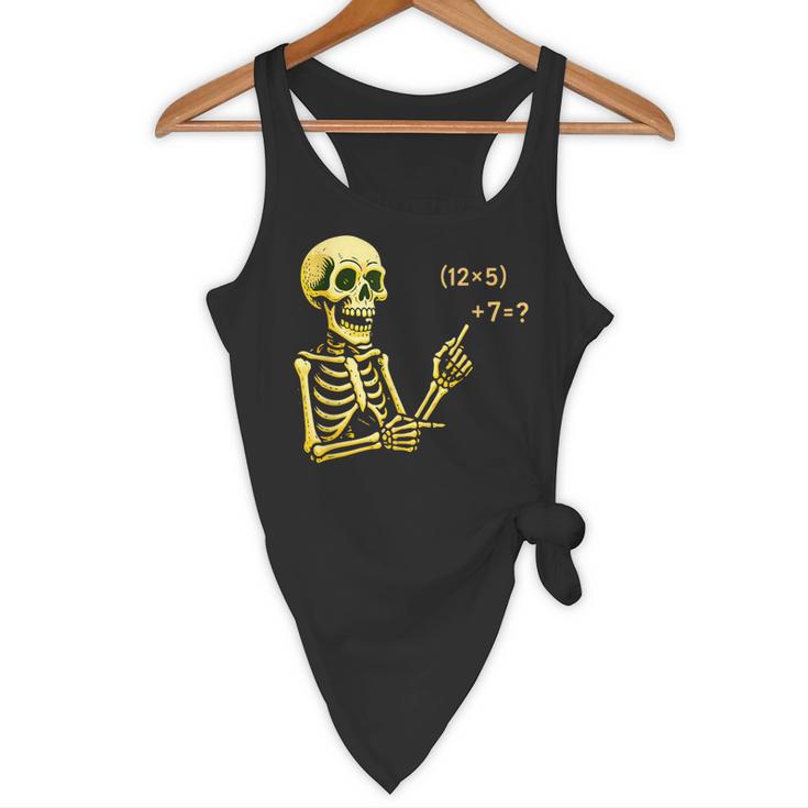 Halloween Teacher Six Seven 6 7 Skeleton Spooky Costume Flowy Tank, novelty gifts, funny gifts Halloween Teacher Six Seven 6 7 Skeleton Spooky Costume Flowy Tank, novelty gifts, funny gifts