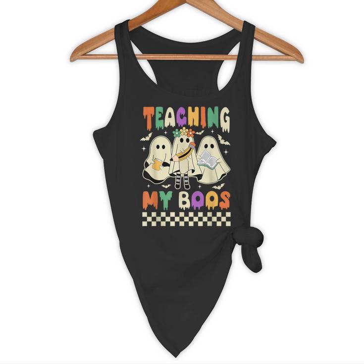 Halloween Teaching My Boos Cute Ghost Teacher Life Costume Flowy Tank, novelty gifts, funny gifts Halloween Teaching My Boos Cute Ghost Teacher Life Costume Flowy Tank, novelty gifts, funny gifts