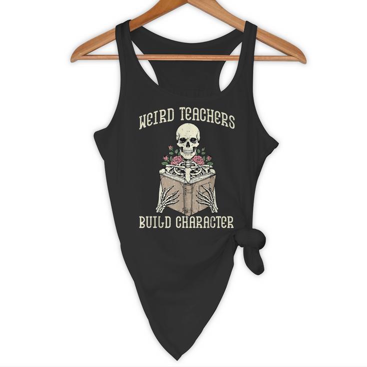 Halloween Weird Teachers Build Character Costume Men Women Flowy Tank, novelty gifts, funny gifts Halloween Weird Teachers Build Character Costume Men Women Flowy Tank, novelty gifts, funny gifts