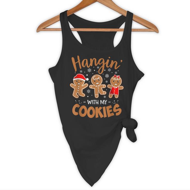 Hangin With My Cookies Gingerbread Women Christmas Teacher Flowy Tank, novelty gifts, funny gifts Hangin With My Cookies Gingerbread Women Christmas Teacher Flowy Tank, novelty gifts, funny gifts