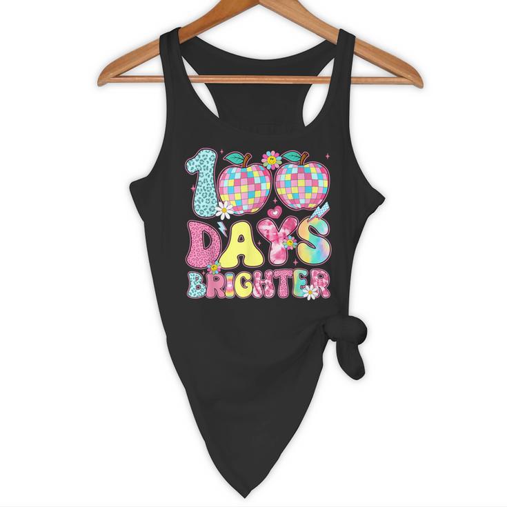 Happy 100th Day Of School 100 Days Brighter Teachers Kids Flowy Tank, novelty gifts, funny gifts Happy 100th Day Of School 100 Days Brighter Teachers Kids Flowy Tank, novelty gifts, funny gifts