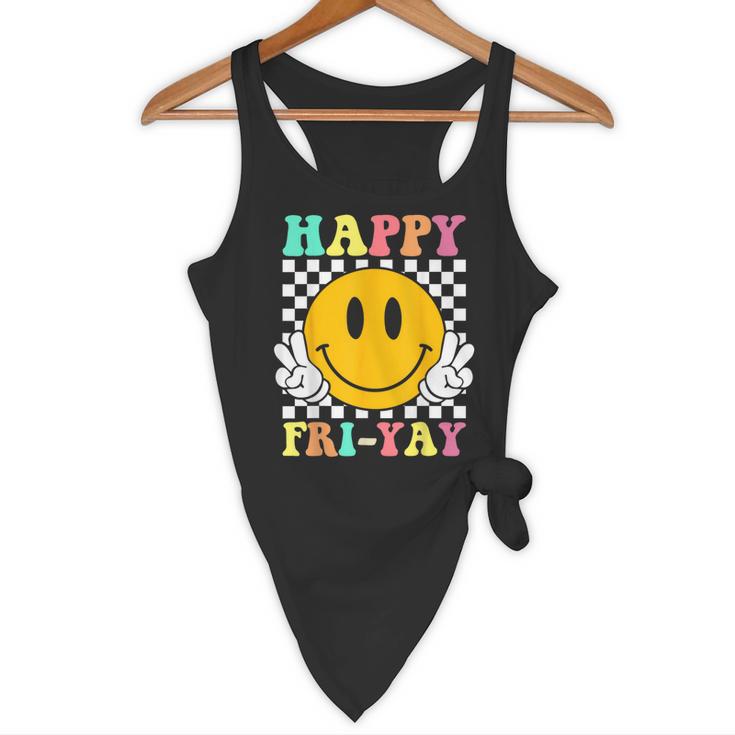 Happy Fri-Yay Teacher Friday Weekend School Flowy Tank, novelty gifts, funny gifts