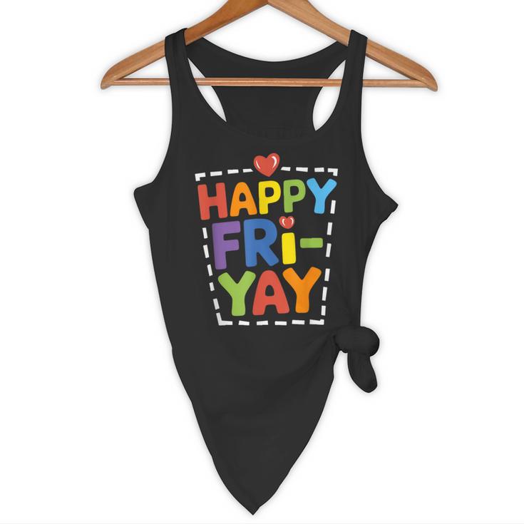 Happy Fri-Yay Teacher Life Weekend Pun Happy Friday Flowy Tank, novelty gifts, funny gifts Happy Fri-Yay Teacher Life Weekend Pun Happy Friday Flowy Tank, novelty gifts, funny gifts