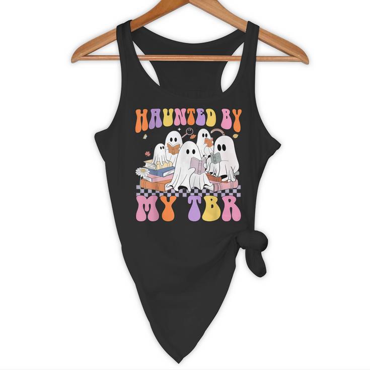 Haunted By My TBR Cute Ghosts Book Reading Teacher Halloween Flowy Tank, novelty gifts, funny gifts Haunted By My TBR Cute Ghosts Book Reading Teacher Halloween Flowy Tank, novelty gifts, funny gifts