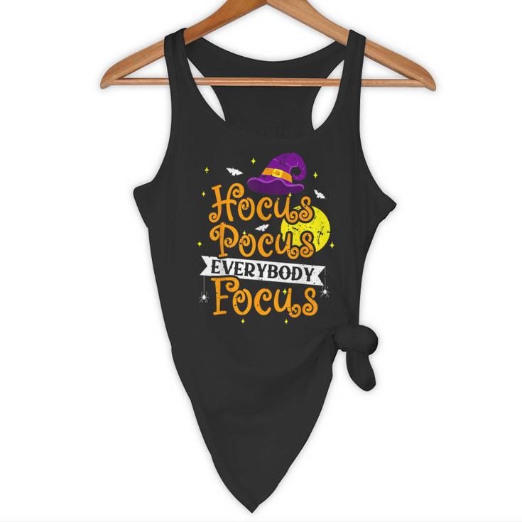 Hocus Pocus Everybody Focus Halloween Teacher Men Women Kids Flowy Tank, novelty gifts, funny gifts Hocus Pocus Everybody Focus Halloween Teacher Men Women Kids Flowy Tank, novelty gifts, funny gifts