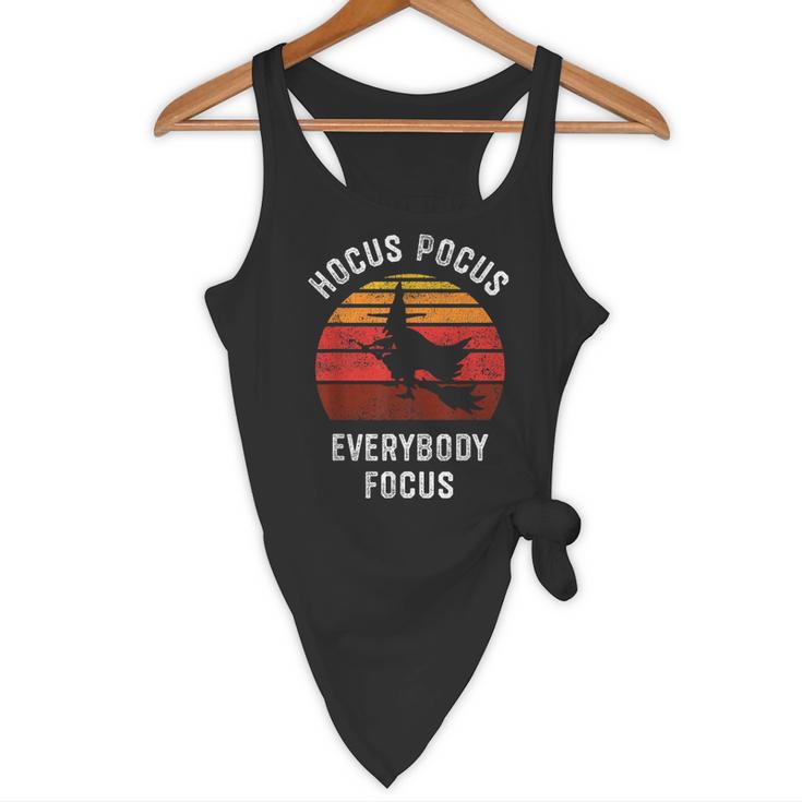 Hocus Pocus Everybody Focus Witch Halloween Teacher Women Flowy Tank, novelty gifts, funny gifts Hocus Pocus Everybody Focus Witch Halloween Teacher Women Flowy Tank, novelty gifts, funny gifts