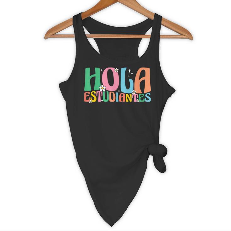 Hola Estudiantes Maestra Back To School Spanish Teacher Flowy Tank, novelty gifts, funny gifts Hola Estudiantes Maestra Back To School Spanish Teacher Flowy Tank, novelty gifts, funny gifts