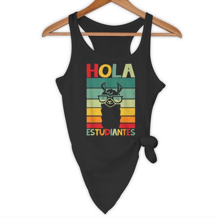 Hola Estudiantes Spanish Teacher Back To School 2025 Flowy Tank, novelty gifts, funny gifts Hola Estudiantes Spanish Teacher Back To School 2025 Flowy Tank, novelty gifts, funny gifts