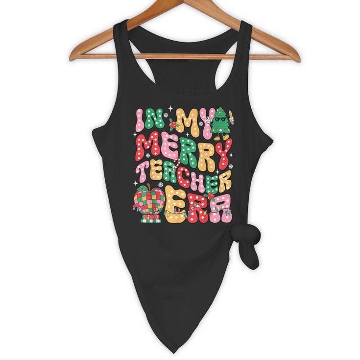 In My Holly Xmas Jolly Teacher Era Teacher Vibes Christmas Flowy Tank, novelty gifts, funny gifts In My Holly Xmas Jolly Teacher Era Teacher Vibes Christmas Flowy Tank, novelty gifts, funny gifts