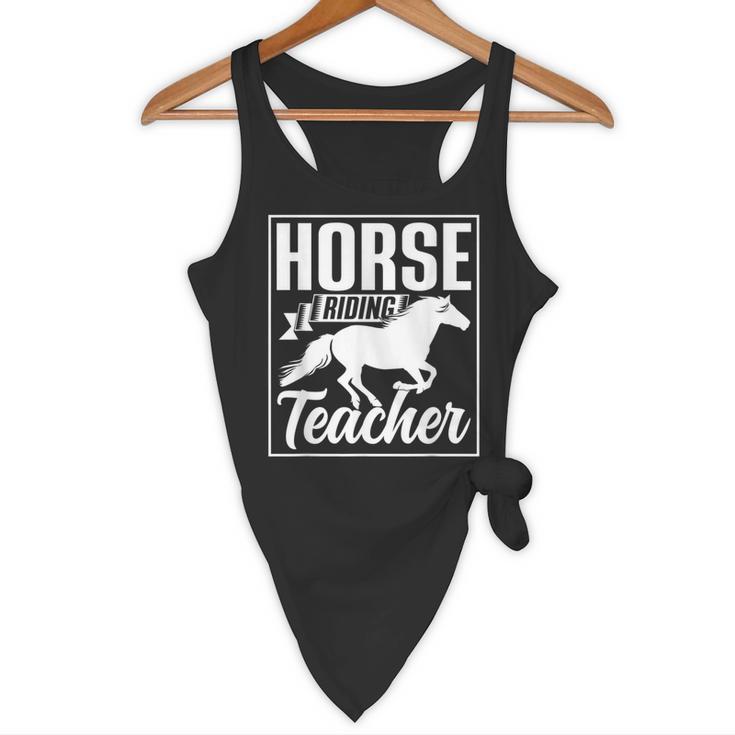 Horse Riding Teacher Rider Lover Equestrian Men Women Kids Flowy Tank, novelty gifts, funny gifts