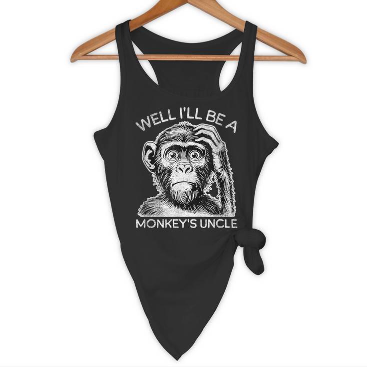 Well I'Ll Be a Monkey's Uncle Teacher And Student Flowy Tank, novelty gifts, funny gifts