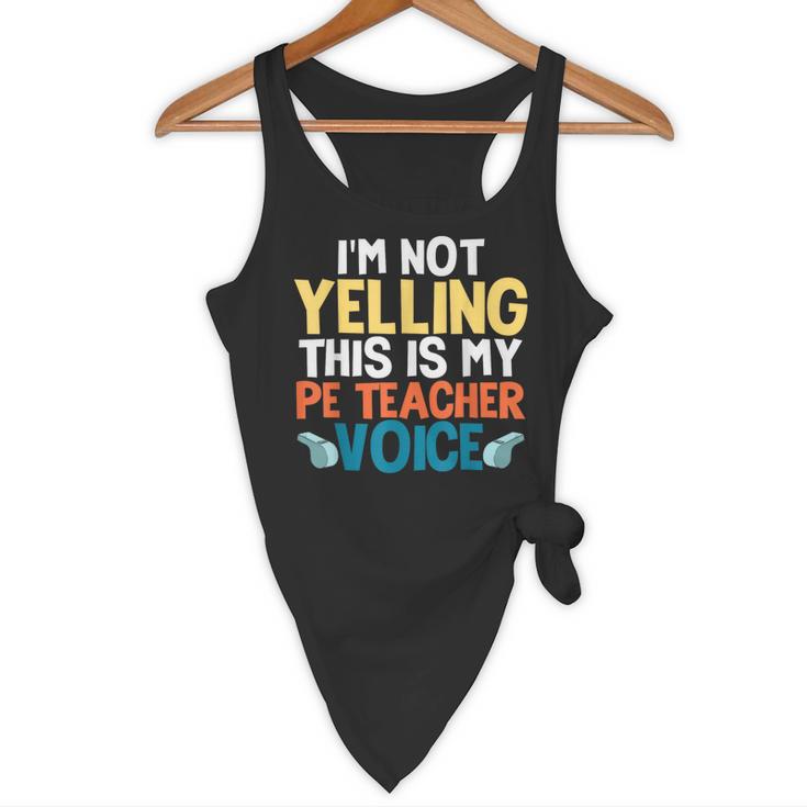 I'm Not Yelling This Is My PE Teacher Voice Flowy Tank, novelty gifts, funny gifts