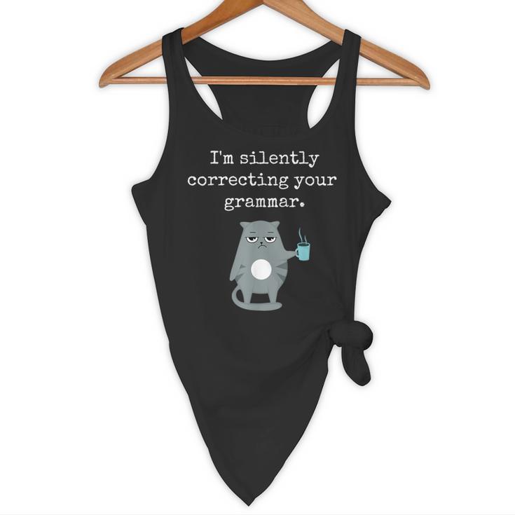 I'm Silently Correcting Your Grammar Sarcastic Teacher For Men Women Kids Flowy Tank, novelty gifts, funny gifts I'm Silently Correcting Your Grammar Sarcastic Teacher For Men Women Kids Flowy Tank, novelty gifts, funny gifts