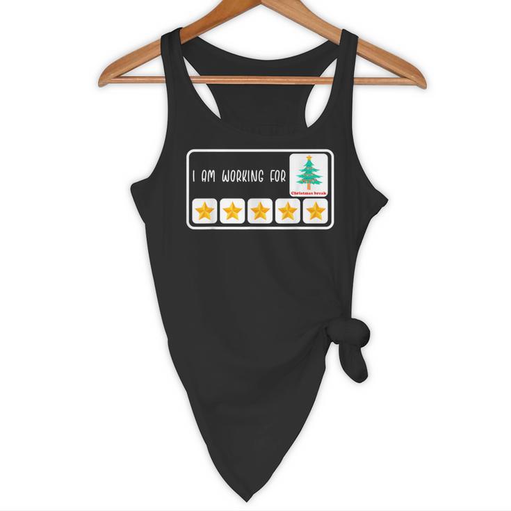 I'm Working For Christmas Break 5 Star Winter Teacher Stars Flowy Tank, novelty gifts, funny gifts I'm Working For Christmas Break 5 Star Winter Teacher Stars Flowy Tank, novelty gifts, funny gifts