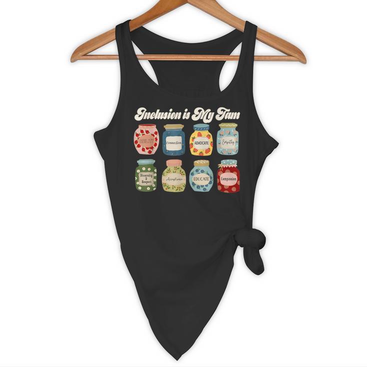 Inclusion Is My Jam Neurodiversity Special Education Teacher Flowy Tank, novelty gifts, funny gifts