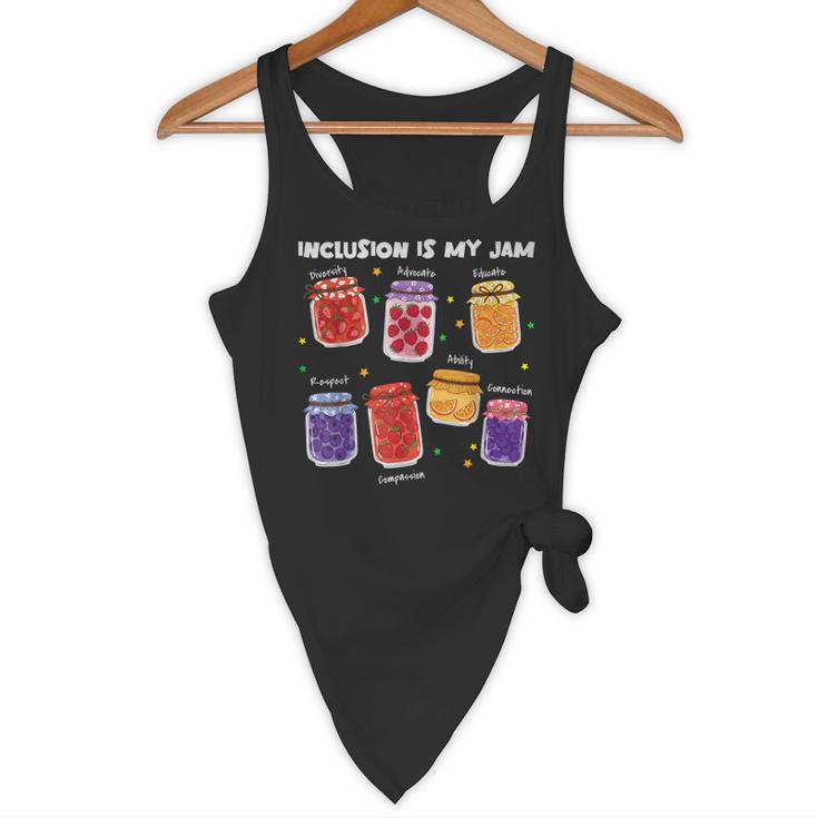 Inclusion Is My Jam Special Education Teacher Para Autism Flowy Tank, novelty gifts, funny gifts Inclusion Is My Jam Special Education Teacher Para Autism Flowy Tank, novelty gifts, funny gifts