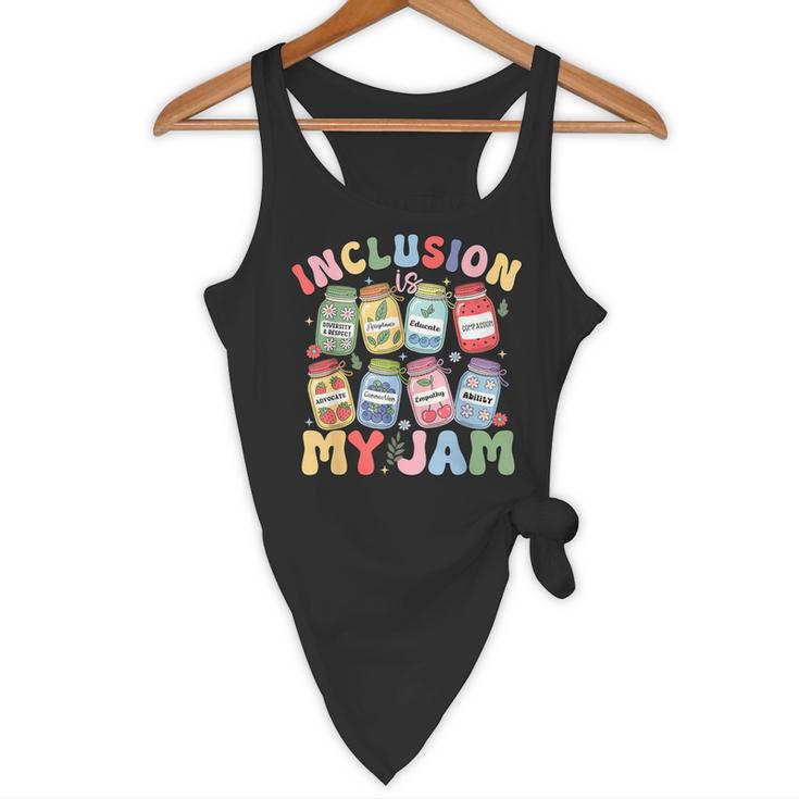 Inclusion Is My Jam SPED Teacher Special Education Life Flowy Tank, novelty gifts, funny gifts