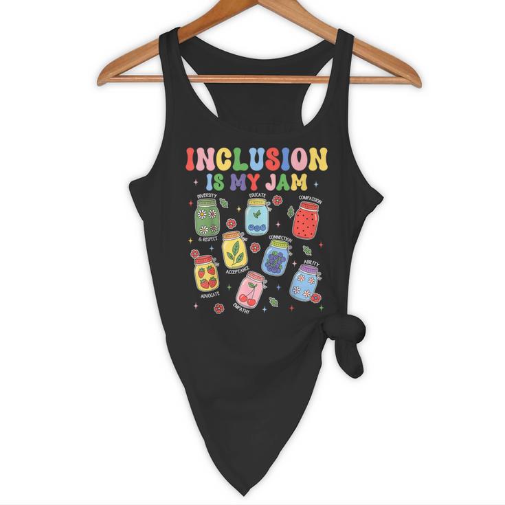 Inclusion Is My Jam SPED Teacher Special Education Life Flowy Tank, novelty gifts, funny gifts