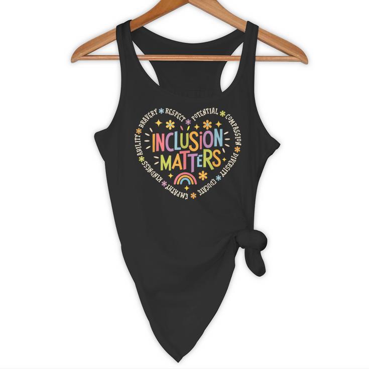 Inclusion Matters Special Education Teacher Autism Awareness Flowy Tank, novelty gifts, funny gifts Inclusion Matters Special Education Teacher Autism Awareness Flowy Tank, novelty gifts, funny gifts