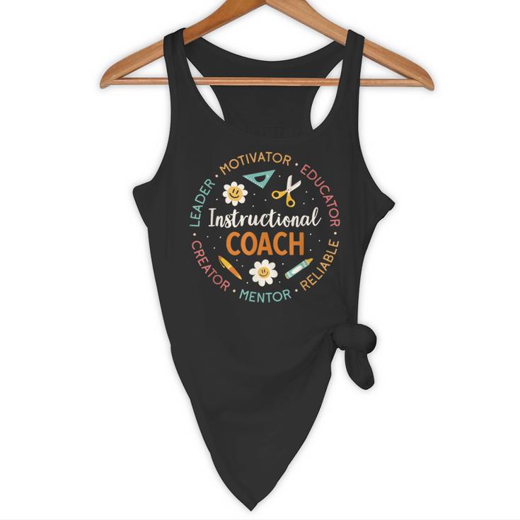 Instructional Coach Back To School Teacher Flowy Tank, novelty gifts, funny gifts
