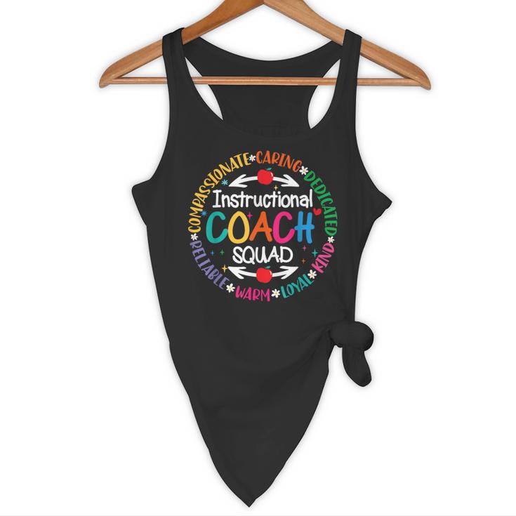 Instructional Coach Squad Teacher Assistant Support Team Flowy Tank, novelty gifts, funny gifts