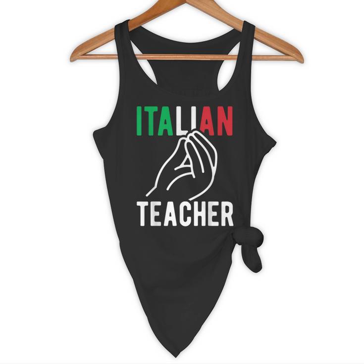 Italian Teacher Italy Italia Back To School First Day Flowy Tank, novelty gifts, funny gifts Italian Teacher Italy Italia Back To School First Day Flowy Tank, novelty gifts, funny gifts