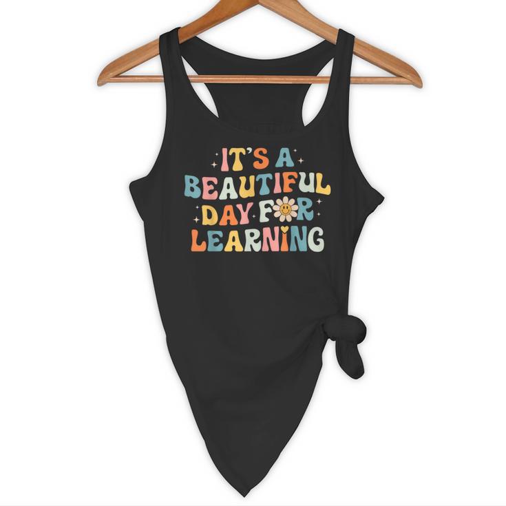 It's Beautiful Day For Learning Retro Teacher Women Men Flowy Tank, novelty gifts, funny gifts It's Beautiful Day For Learning Retro Teacher Women Men Flowy Tank, novelty gifts, funny gifts