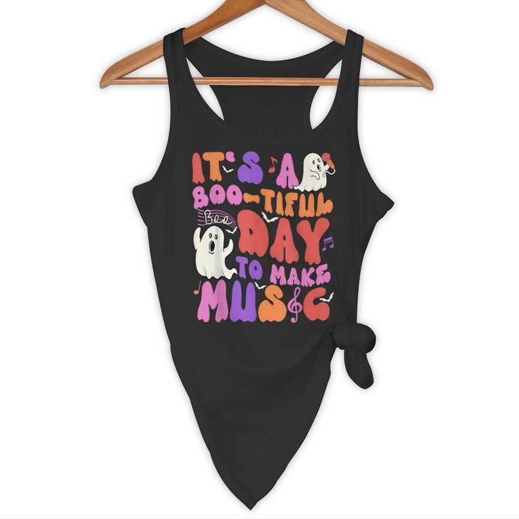 It's a Bootiful Day To Make Music Halloween Music Teacher Flowy Tank, novelty gifts, funny gifts