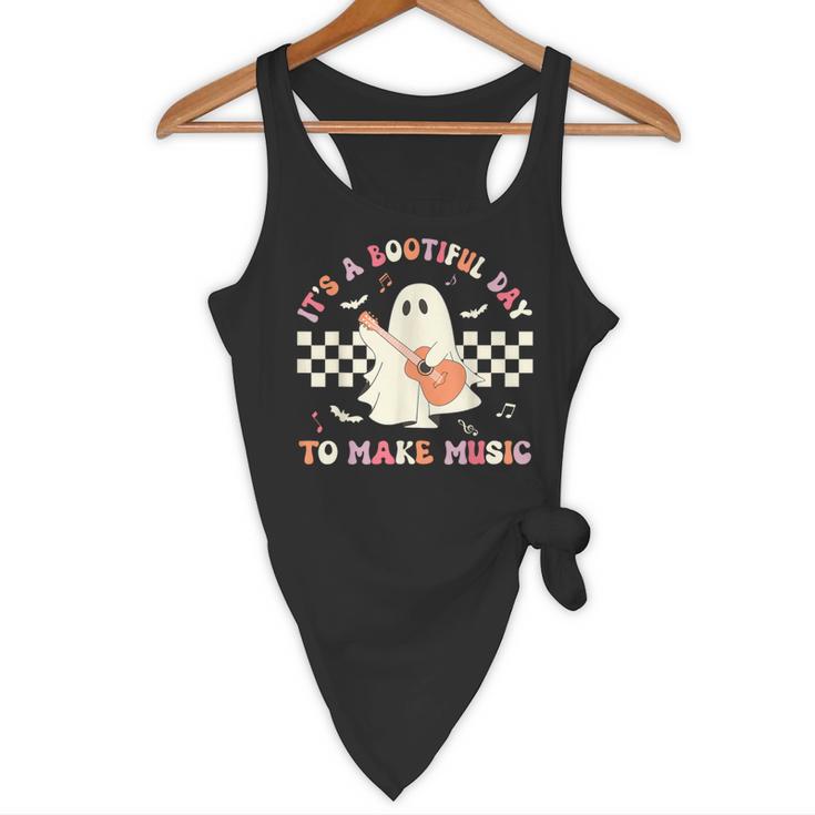 It's A Bootiful Day To Make Music Teacher Musician Halloween For Men Women Kids Flowy Tank, novelty gifts, funny gifts