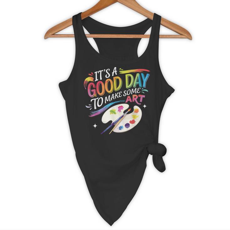 It's A Good Day To Make Some Art Artist Drawing Teacher Flowy Tank, novelty gifts, funny gifts