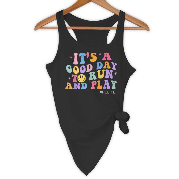 Its A Good Day To Run And Play PE Teacher Must Have Flowy Tank, novelty gifts, funny gifts Its A Good Day To Run And Play PE Teacher Must Have Flowy Tank, novelty gifts, funny gifts