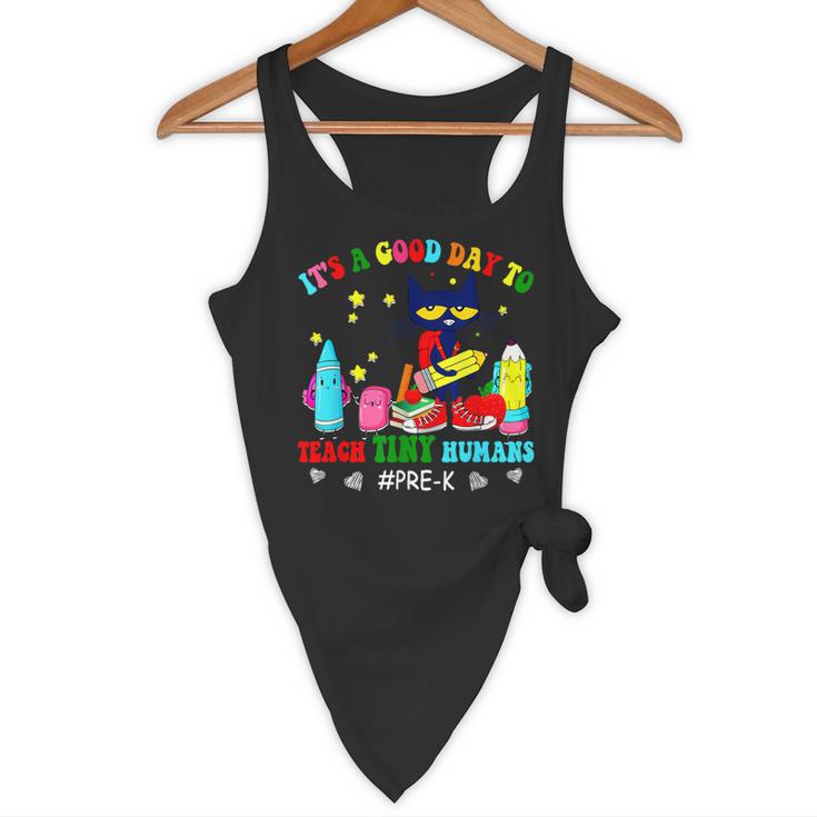 It's A Good-Day To Teach Tiny Humans Pre-K Cat Teacher Lover Flowy Tank, novelty gifts, funny gifts It's A Good-Day To Teach Tiny Humans Pre-K Cat Teacher Lover Flowy Tank, novelty gifts, funny gifts