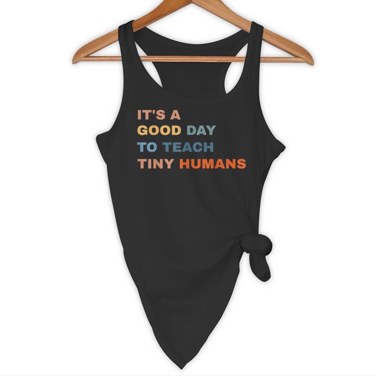 It's a Good Day To Teach Tiny Humans I Teacher Flowy Tank, novelty gifts, funny gifts It's a Good Day To Teach Tiny Humans I Teacher Flowy Tank, novelty gifts, funny gifts