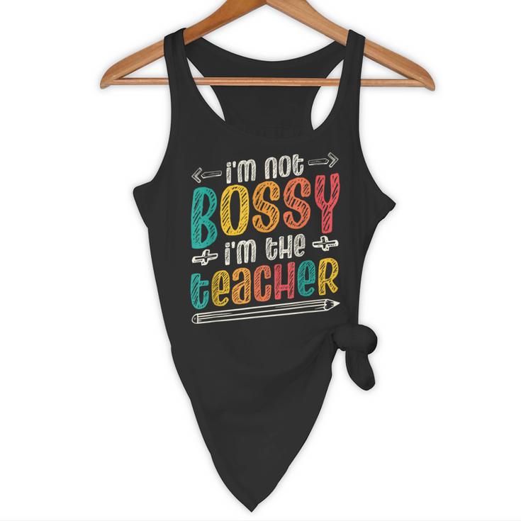 I´m Not Bossy I´m The Teacher Graduation Men Women Flowy Tank, novelty gifts, funny gifts I´m Not Bossy I´m The Teacher Graduation Men Women Flowy Tank, novelty gifts, funny gifts
