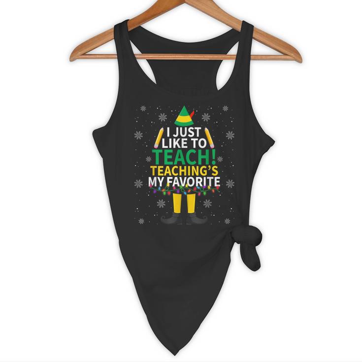 I Just Like To Teach Teaching My Favorite Christmas Teacher Flowy Tank, novelty gifts, funny gifts I Just Like To Teach Teaching My Favorite Christmas Teacher Flowy Tank, novelty gifts, funny gifts