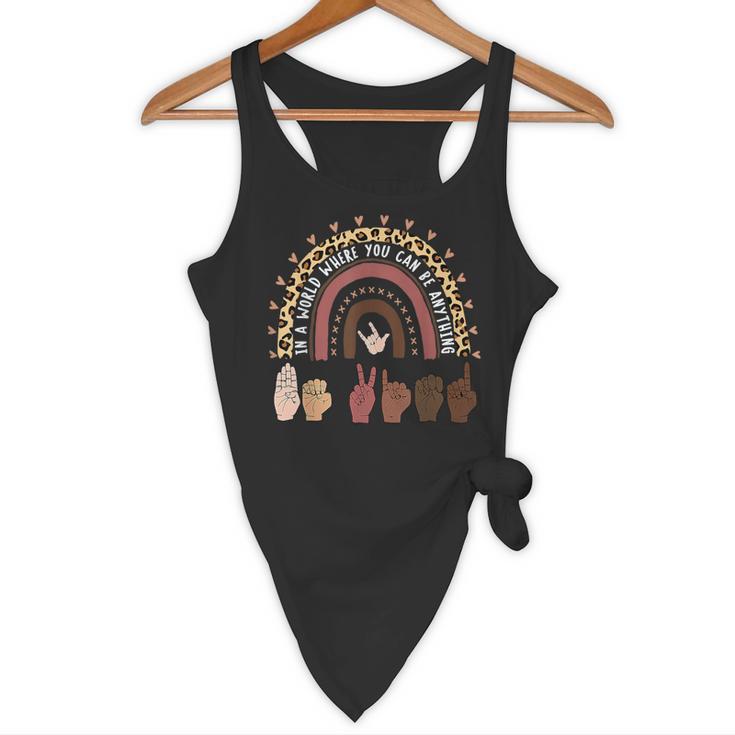 Be Kind Hand-Talking Teacher Artist ASL Flowy Tank, novelty gifts, funny gifts Be Kind Hand-Talking Teacher Artist ASL Flowy Tank, novelty gifts, funny gifts