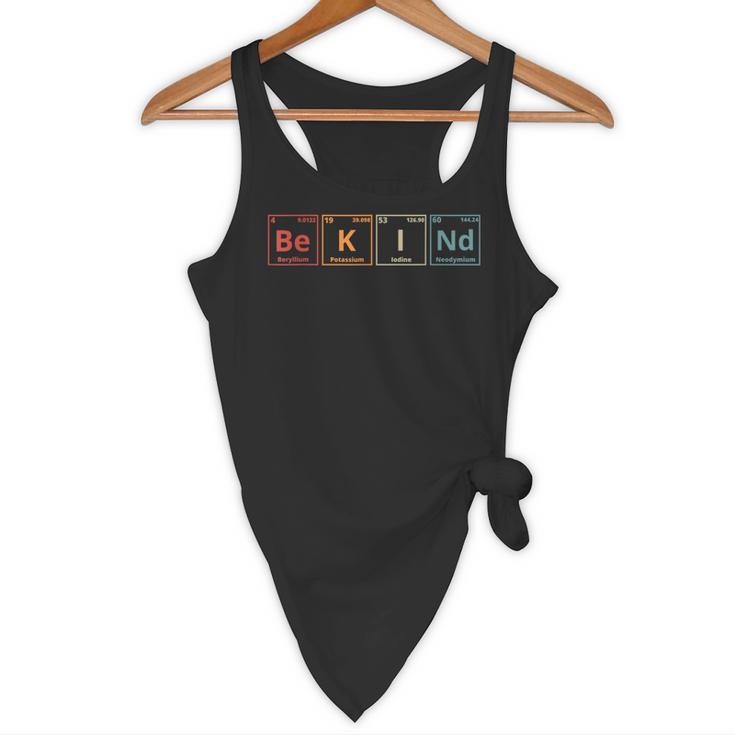 Be Kind Periodic Table Chemistry Teacher Scientist Kindness Men Women Girls Kids Flowy Tank, novelty gifts, funny gifts