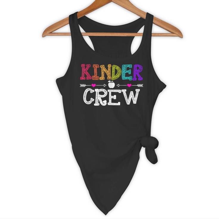 Kinder Crew Kindergarten Teacher 1st Day Of School Flowy Tank, novelty gifts, funny gifts Kinder Crew Kindergarten Teacher 1st Day Of School Flowy Tank, novelty gifts, funny gifts