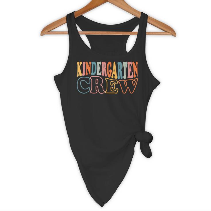 Kinder Crew Kindergarten Teacher First 1st Day Of School Flowy Tank, novelty gifts, funny gifts Kinder Crew Kindergarten Teacher First 1st Day Of School Flowy Tank, novelty gifts, funny gifts
