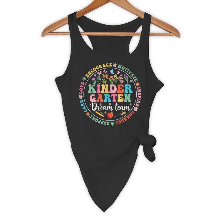 Kindergarten Dream Team Back To School Teacher Flower For Men Women Girls Kids Flowy Tank, novelty gifts, funny gifts