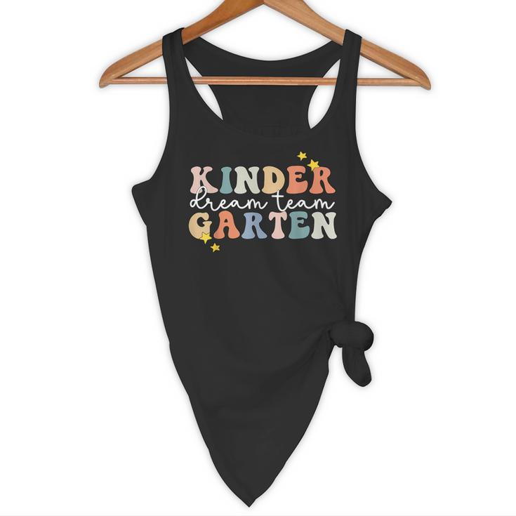 Kindergarten Dream Team Teacher Back To School Flowy Tank, novelty gifts, funny gifts Kindergarten Dream Team Teacher Back To School Flowy Tank, novelty gifts, funny gifts