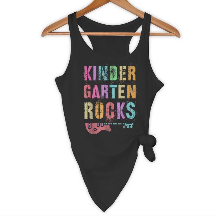 KINDERGARTEN ROCKS Teacher Crew Rock Star Kinder Team Flowy Tank, novelty gifts, funny gifts KINDERGARTEN ROCKS Teacher Crew Rock Star Kinder Team Flowy Tank, novelty gifts, funny gifts