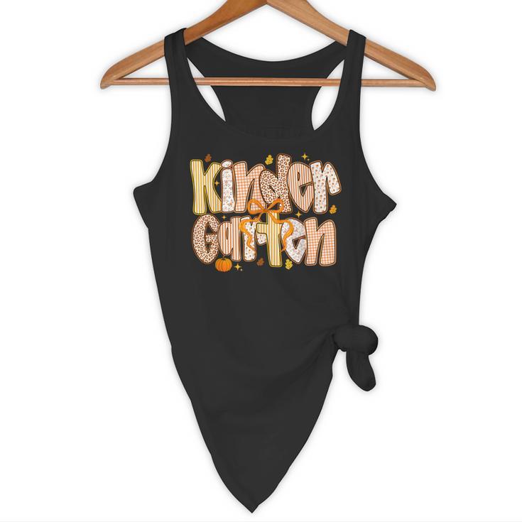 Kindergarten Teacher Fall Pumpkin Autumn Cute Flowy Tank, novelty gifts, funny gifts Kindergarten Teacher Fall Pumpkin Autumn Cute Flowy Tank, novelty gifts, funny gifts