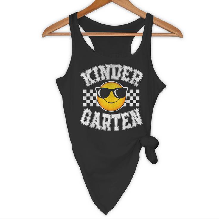 Kindergarten Teacher First Day Of Kinder Back To School Flowy Tank, novelty gifts, funny gifts Kindergarten Teacher First Day Of Kinder Back To School Flowy Tank, novelty gifts, funny gifts