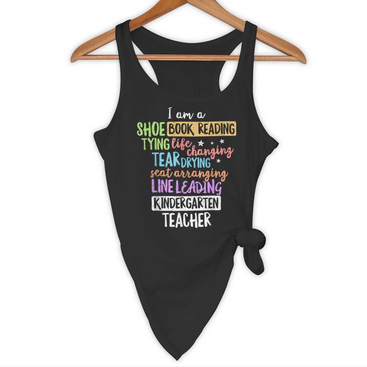 I Am A Kindergarten Teacher Shirt Creative Flowy Tank, novelty gifts, funny gifts