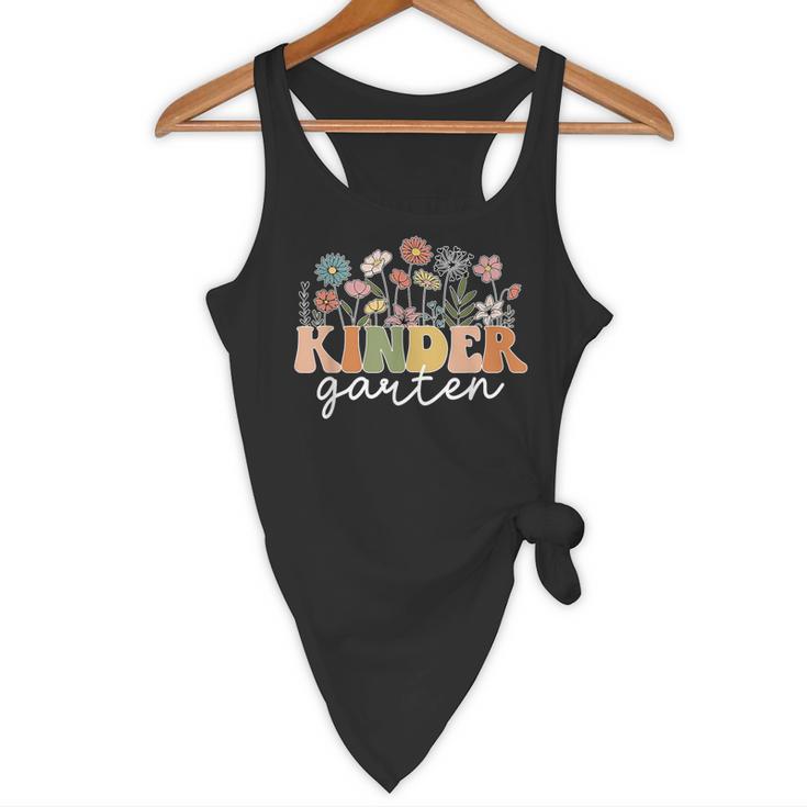 Kindergarten Teacher Wildflower Back To School Floral Outfit Men Women Flowy Tank, novelty gifts, funny gifts