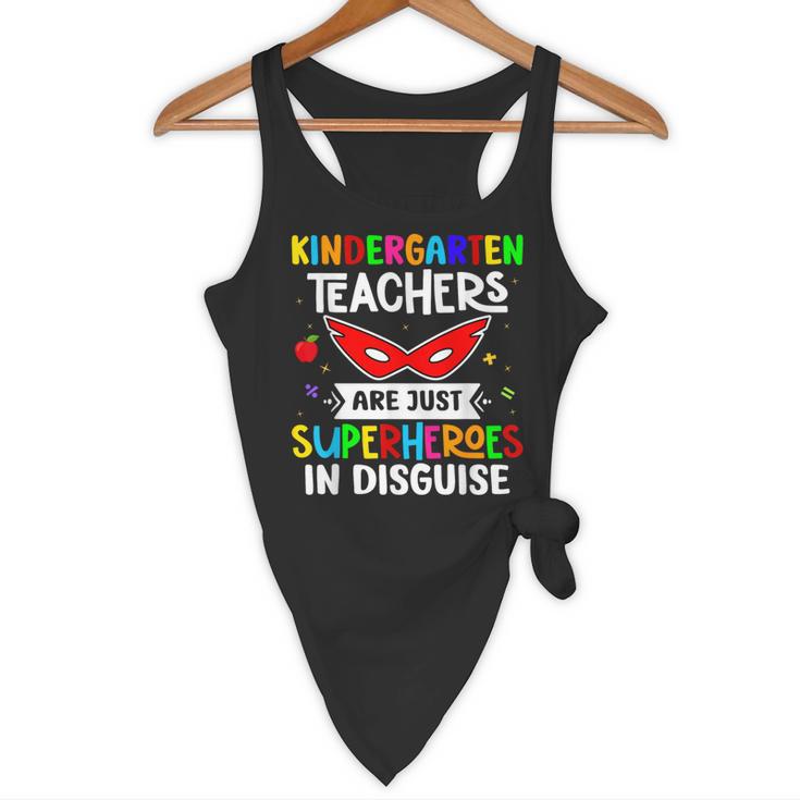 Kindergarten Teachers Are Just Superheroes In Disguise Flowy Tank, novelty gifts, funny gifts Kindergarten Teachers Are Just Superheroes In Disguise Flowy Tank, novelty gifts, funny gifts