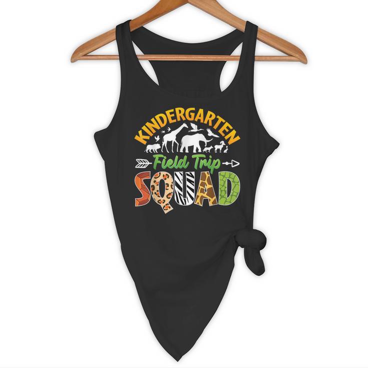 Kindergarten Zoo Field Trip Squad Matching Teacher Students Flowy Tank, novelty gifts, funny gifts