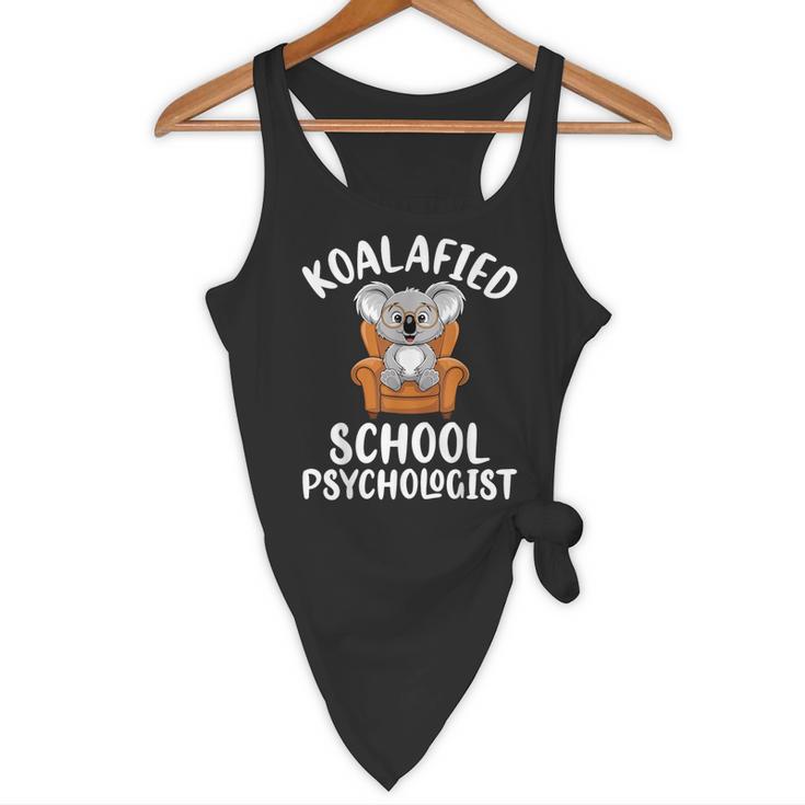 Koalafied School Psychologist Koala Lover Psychology Teacher Flowy Tank, novelty gifts, funny gifts Koalafied School Psychologist Koala Lover Psychology Teacher Flowy Tank, novelty gifts, funny gifts