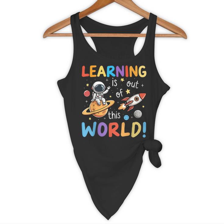 Learning Is Out Of This World Space Back To School Teacher Flowy Tank, novelty gifts, funny gifts Learning Is Out Of This World Space Back To School Teacher Flowy Tank, novelty gifts, funny gifts